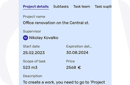 Planning construction milestones